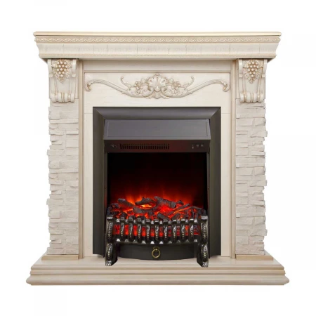 Электрокамин Realflame Patricia WT с очагом Fobos Lux BL S 301303