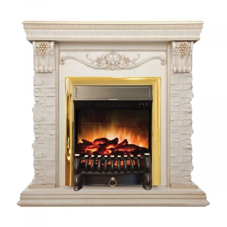 Электрокамин Realflame Patricia WT с очагом Fobos Lux BR S 303303