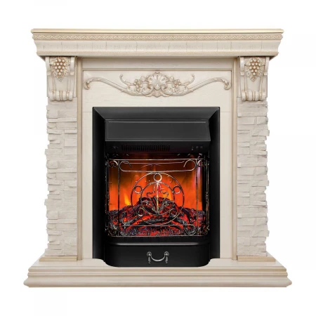 Электрокамин Realflame Patricia WT с очагом Majestic Lux Black RC 305303