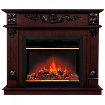 Электрокамин Realflame Philadelphia 25,5/26 DN с очагом Moonblaze Deluxe Brass 318048