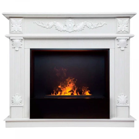 Электрокамин Realflame Philadelphia 25,5/26 WT с очагом 3D Cassette 630 Black Panel 360049