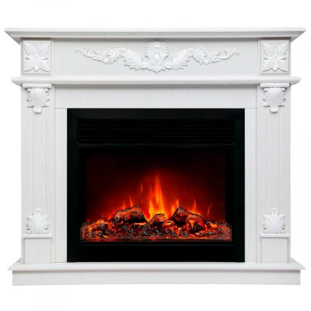 Электрокамин Realflame Philadelphia 25,5/26 WT с очагом Moonblaze Deluxe Black 317049