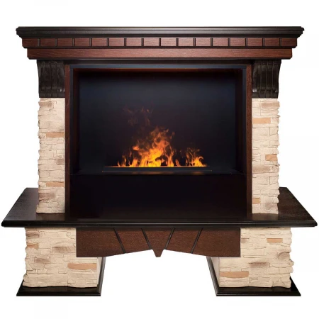 Электрокамин Realflame Rockland 26 AO с очагом 3D Cassette 630 Black Panel 360330