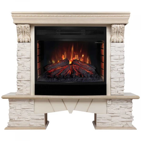 Электрокамин Realflame Rockland Lux 25/25,5 WT с очагом Firefield 25 312172