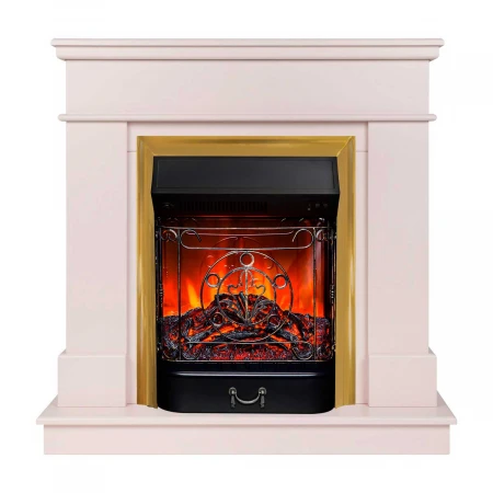 Электрокамин Realflame Selena STD PN с очагом Majestic Lux Brass 306372