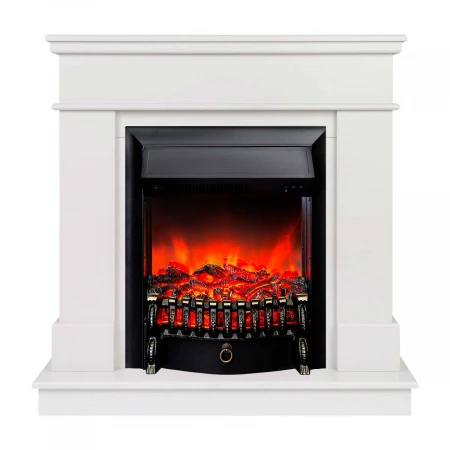 Электрокамин Realflame Selena STD WT с очагом Fobos Lux Black 301371