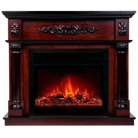 Электрокамин Realflame Silvia 26 AO с очагом Moonblaze Deluxe Black 317275