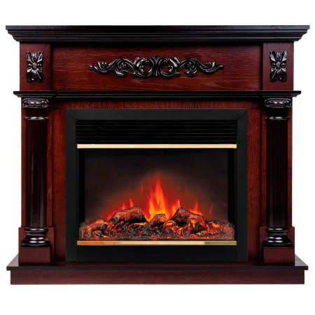 Электрокамин Realflame Silvia 26 AO с очагом Moonblaze Deluxe Brass 318275