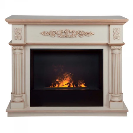 Электрокамин Realflame Silvia 26 WT-619B с очагом 3D Cassette 630 Black Panel 360076