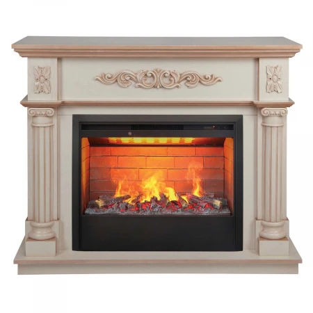 Электрокамин Realflame Silvia 26 WT-619B с очагом 3D Helios 26 346076
