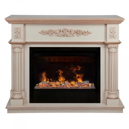 Электрокамин Realflame Silvia 26 WT-619B с очагом 3D Helios 26 SBG 347076