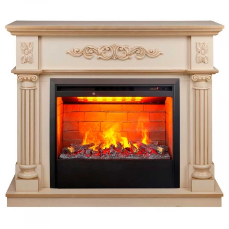 Электрокамин Realflame Silvia 26 WT-619G с очагом 3D Helios 26 346074