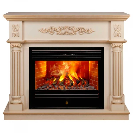 Электрокамин Realflame Silvia 26 WT-619G с очагом 3D Novara 348074