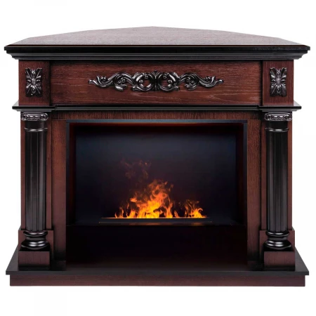 Электрокамин Realflame Silvia Corner 26 AO с очагом 3D Cassette 630 Black Panel 360319