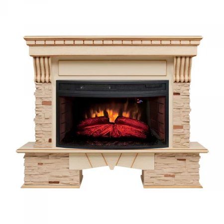 Электрокамин Realflame Sorento 33/33W WT с очагом Firespace 33W 321193