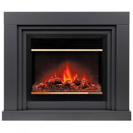 Электрокамин Realflame Stanley 26 GR с очагом Moonblaze Deluxe Brass 318281