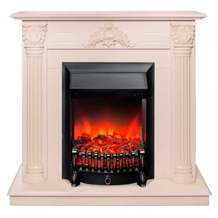 Электрокамин Realflame Stefania WT-F612 с очагом Fobos Lux Black 301002