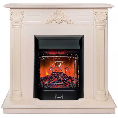 Электрокамин Realflame Stefania WT-F612 с очагом Majestic Lux Black RC 305002