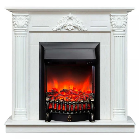 Электрокамин Realflame Stefania WT-F614 с очагом Fobos Lux Black 301003