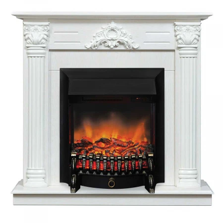 Электрокамин Realflame Stefania WT-F614 с очагом Fobos Lux Black RC 302003