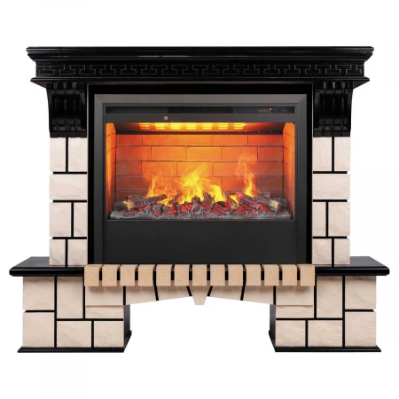 Электрокамин Realflame Stone 26 AO с очагом 3D Helios 26 346325