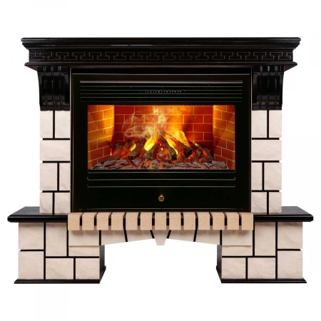 Электрокамин Realflame Stone 26 AO с очагом 3D Novara 348325