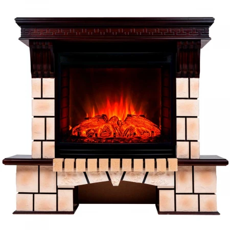 Электрокамин Realflame Stone Brick 25/25,5 AO с очагом Evrika 25,5 314179
