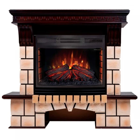 Электрокамин Realflame Stone Brick 25/25,5 AO с очагом Firefield 25 312179