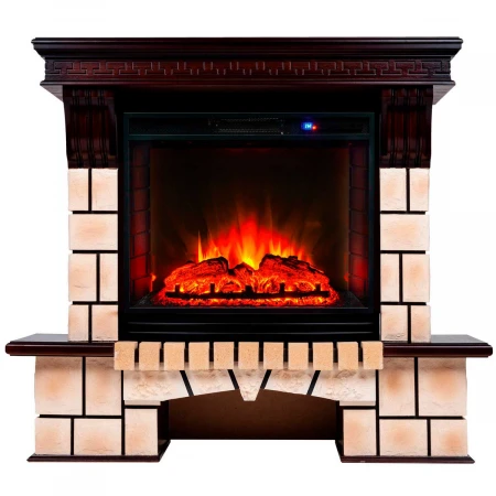 Электрокамин Realflame Stone Brick 25/25,5 AO с очагом Sparta 25,5 313179