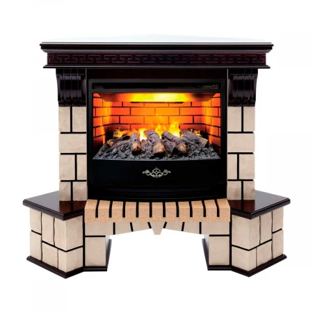 Электрокамин Realflame Stone Corner 25/25,5 AO с очагом 3D Firestar 25,5 344177