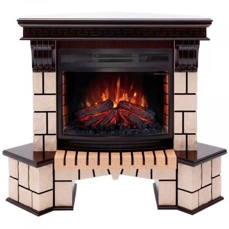 Электрокамин Realflame Stone Corner 25/25,5 AO с очагом Firefield 25 312177