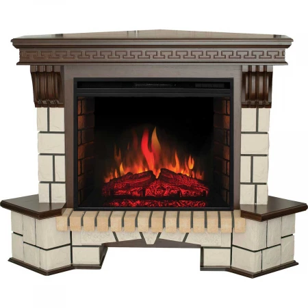 Электрокамин Realflame Stone Corner 26 AO с очагом Epsilon 26 319322