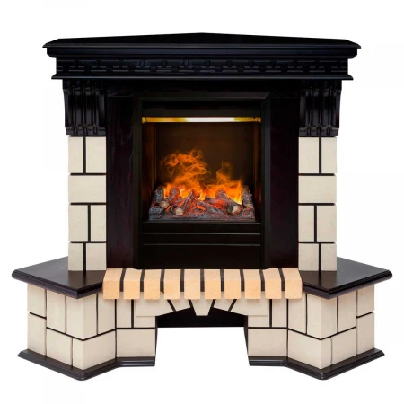 Электрокамин Realflame Stone Corner STD AO с очагом 3D Olympic 342366