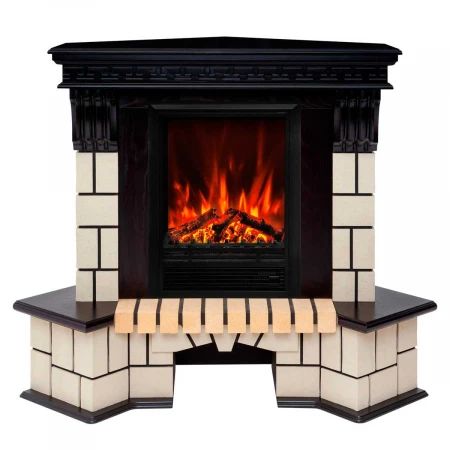 Электрокамин Realflame Stone Corner STD AO с очагом Eugene 307366