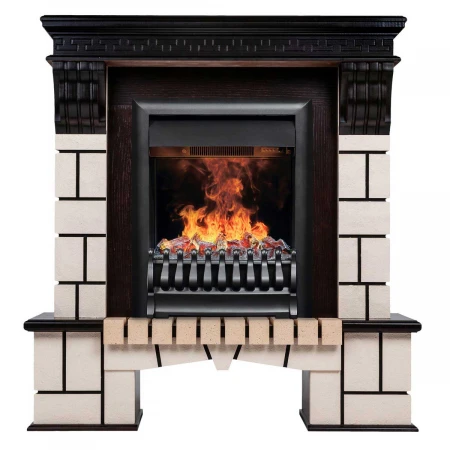 Электрокамин Realflame Stone STD AO с очагом 3D Oregan 343326