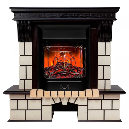 Электрокамин Realflame Stone STD AO с очагом Eugene 304369