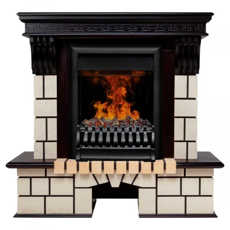 Электрокамин Realflame Stone STD AO с очагом Oregan 343369