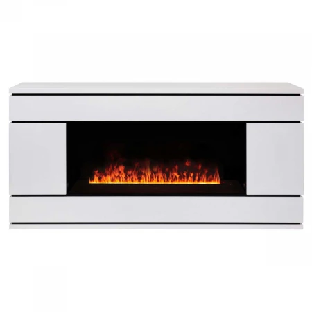 Электрокамин Realflame Vega CST1000 WT с очагом 3D Cassette 1000 Black Panel 361337