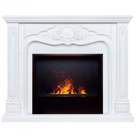 Электрокамин Realflame Victoria 26 WT с очагом 3D Cassette 630 Black Panel 360070