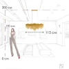 Подвесная люстра LOFT IT Volver 10404/1150L GD Подвесная люстра LOFT IT Volver 10404/1150L GD