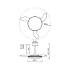 Люстра-вентилятор Mantra SLIM FAN mini 9056