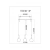 Светильник подвесной Moderli Scrumbel V11565-3P Светильник подвесной Moderli Scrumbel V11565-3P