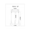 Светильник подвесной Moderli Scrumbel V11566-3P Светильник подвесной Moderli Scrumbel V11566-3P
