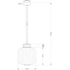 Подвесной светильник KUTEK ALBA ALB-ZW-1(P)150 Подвесной светильник KUTEK ALBA ALB-ZW-1(P)150
