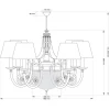 Подвесной светильник KUTEK BIBIONE BIB-ZW-6(P/A)CR Подвесной светильник KUTEK BIBIONE BIB-ZW-6(P/A)CR