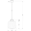 Подвесной светильник KUTEK ALBA ALB-ZW-1(P)250 Подвесной светильник KUTEK ALBA ALB-ZW-1(P)250