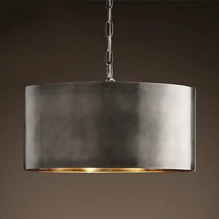 Подвесной светильник Loft-Concept RH Antiqued Metal Drum Pendant lamp 40.619-0