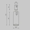 Трековый светильник  Maytoni Technical Focus Led TR144-1-12W3K-W-B