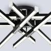 Потолочный cветильник LED4U L9374-600 BK Потолочный cветильник LED4U L9374-600 BK