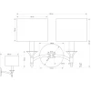 Настенный светильник KUTEK DECOR ABAŻUR DEC-K-2(P/A)